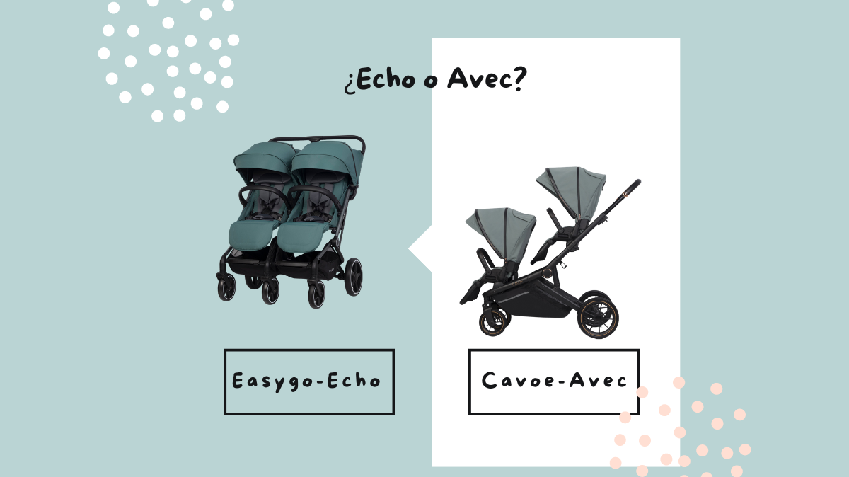 Comparación de Cochecitos Gemelares: EasyGo Echo vs CAVOE Avec