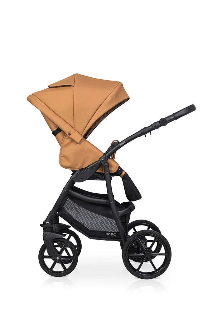 Cochecito 3 en 1 RIKO BASIC color Camel lateral izquierdo