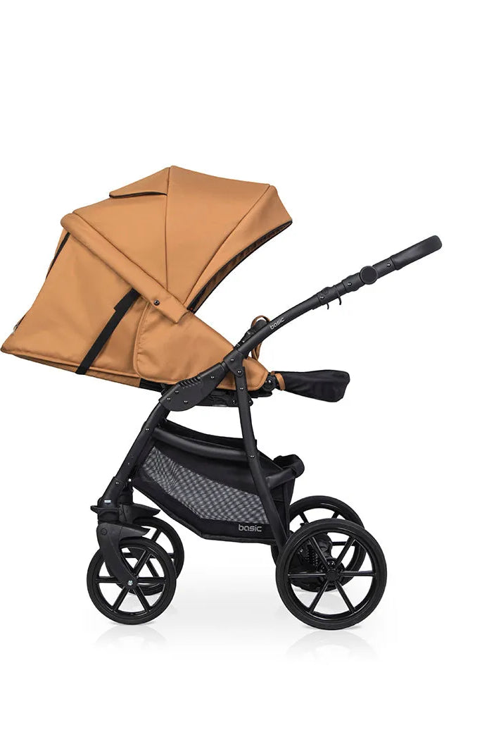Cochecito 3 en 1 RIKO BASIC color Camel ruedas