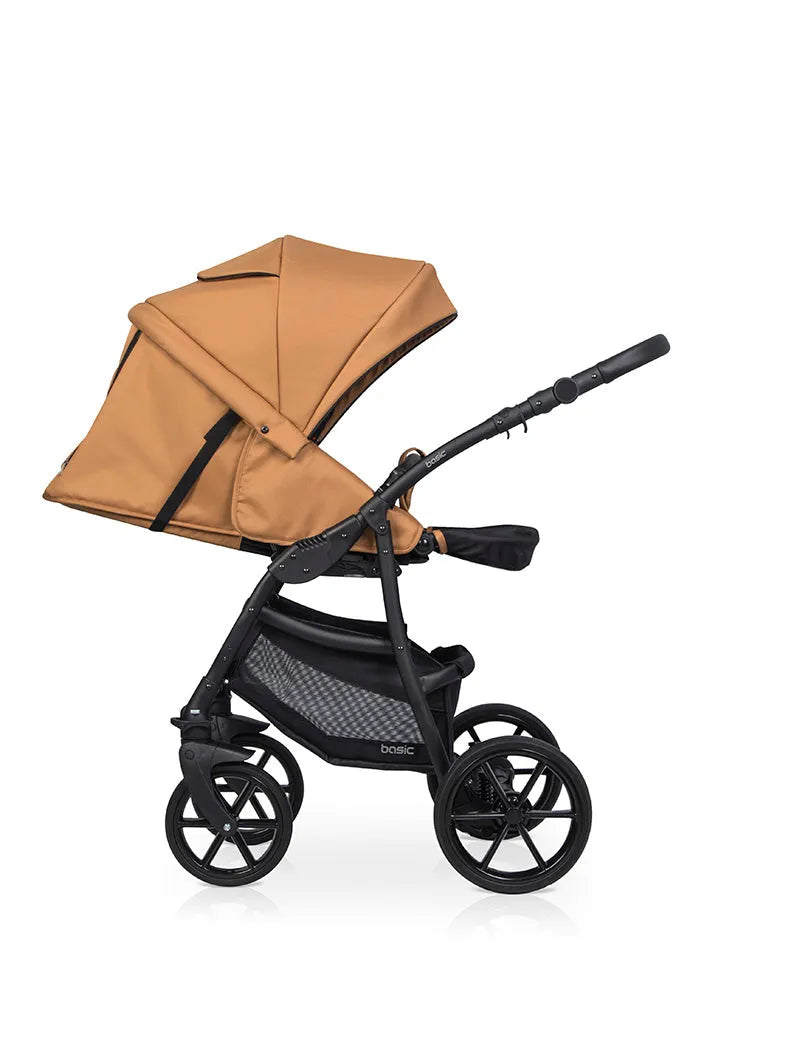 Cochecito 3 en 1 RIKO BASIC color Camel ruedas