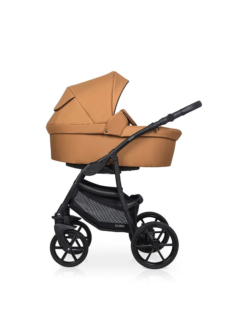 Cochecito 3 en 1 RIKO BASIC color Camel silla coche