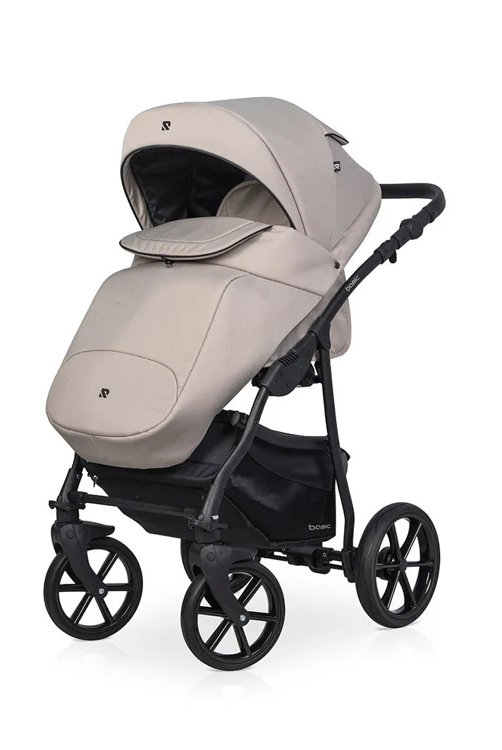 Cochecito 3 en 1 RIKO BASIC color Cappuccino bolsa de dormir