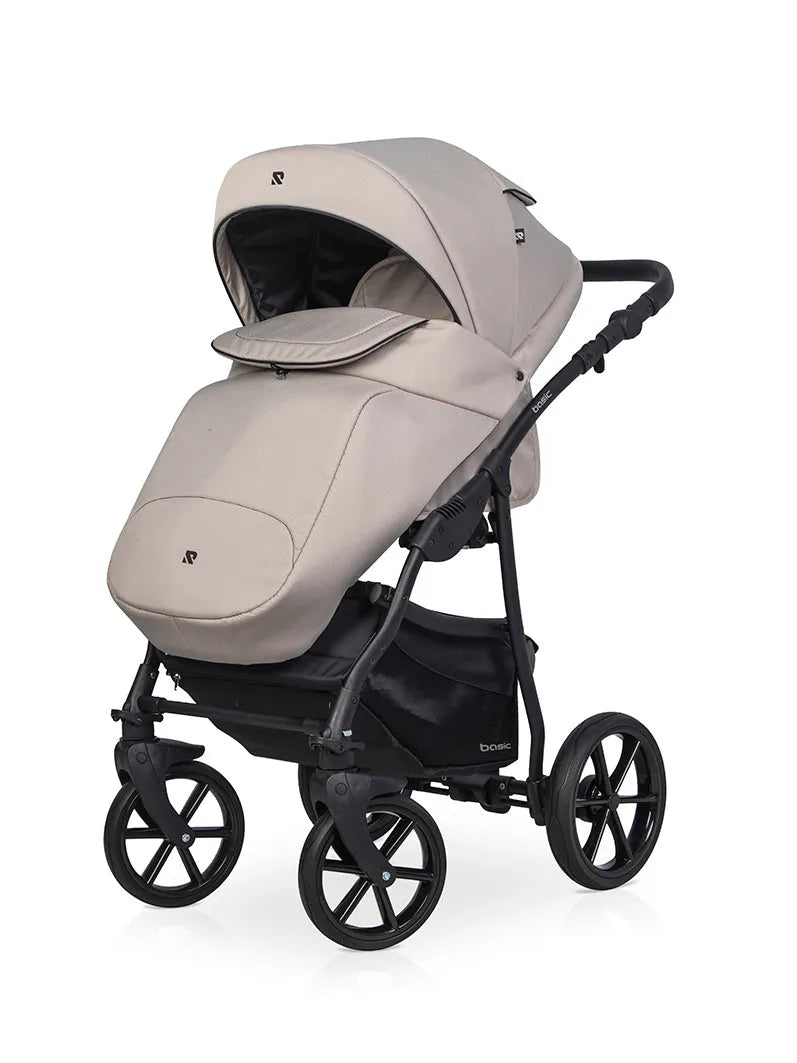 Cochecito 3 en 1 RIKO BASIC color Cappuccino bolsa de dormir