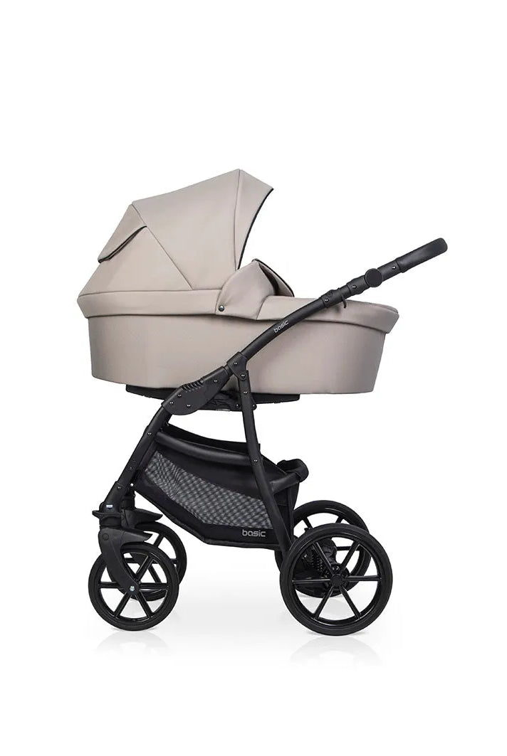 Cochecito 3 en 1 RIKO BASIC color Cappuccino capazo