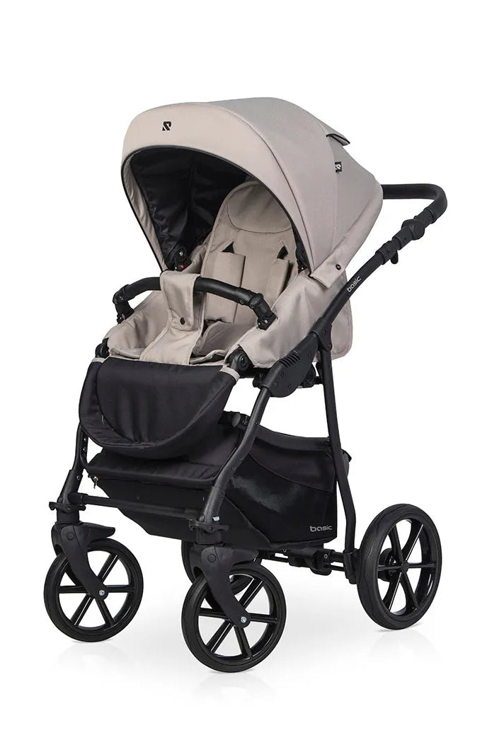 Cochecito 3 en 1 RIKO BASIC color Cappuccino frontal