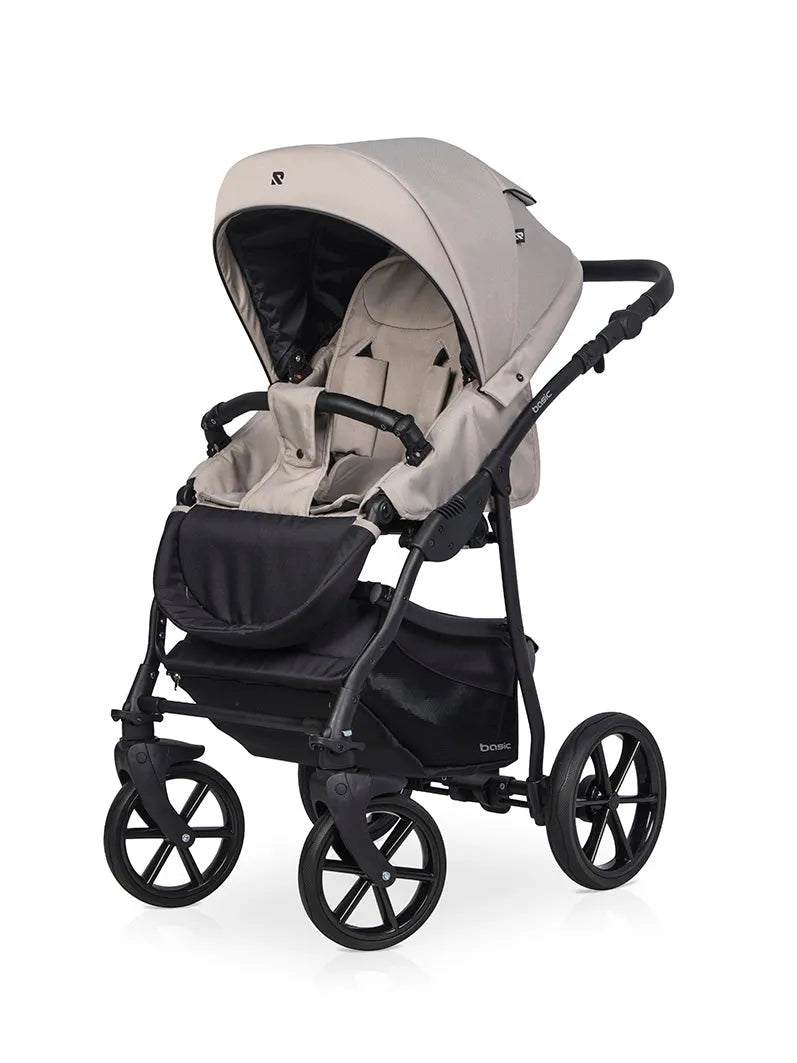 Cochecito 3 en 1 RIKO BASIC color Cappuccino frontal