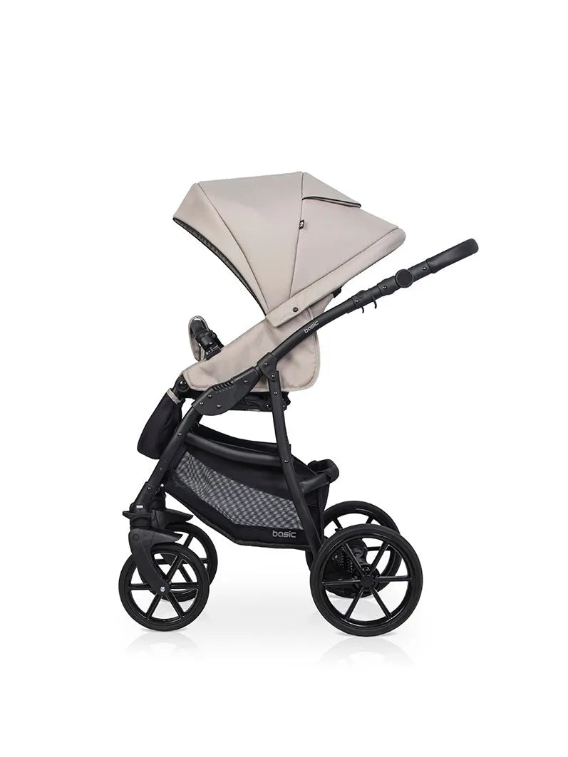 Cochecito 3 en 1 RIKO BASIC color Cappuccino lateral derecho