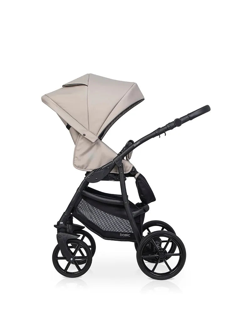 Cochecito 3 en 1 RIKO BASIC color Cappuccino lateral izquierdo