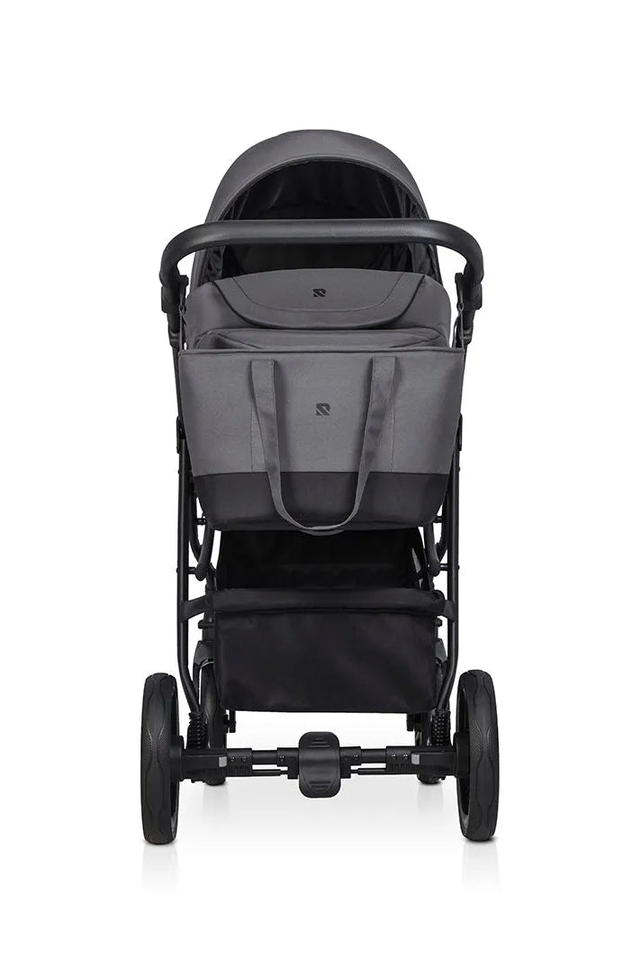 Cochecito 3 en 1 RIKO BASIC color Negro bolsa shopping