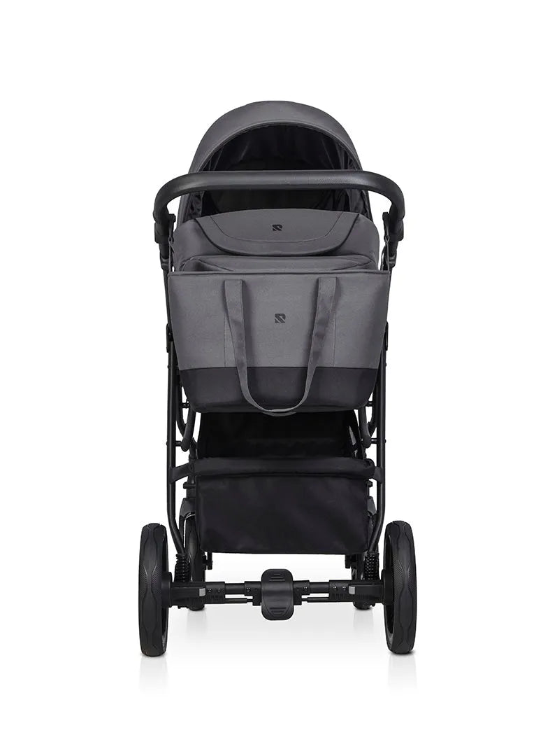Cochecito 3 en 1 RIKO BASIC color Negro bolsa shopping