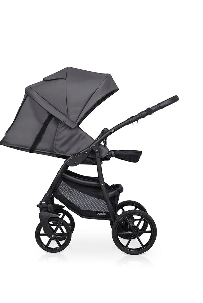 Cochecito 3 en 1 RIKO BASIC color Negro ruedas