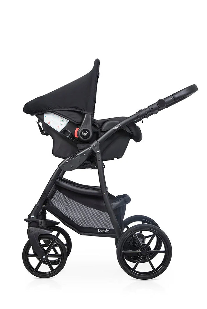 Cochecito 3 en 1 RIKO BASIC color Negro silla coche