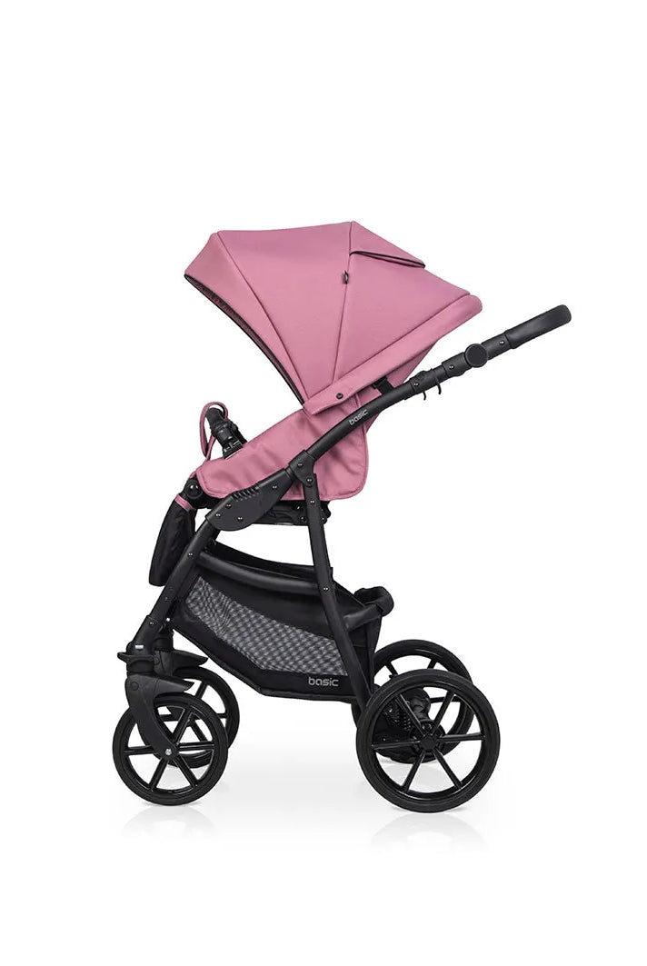Cochecito 3 en 1 RIKO BASIC color rosado silla de coche