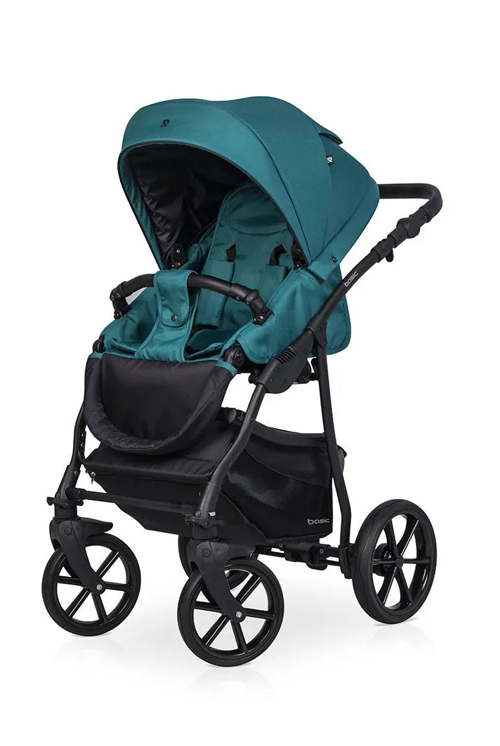 Cochecito 3 en 1 RIKO BASIC color Verde Frontal