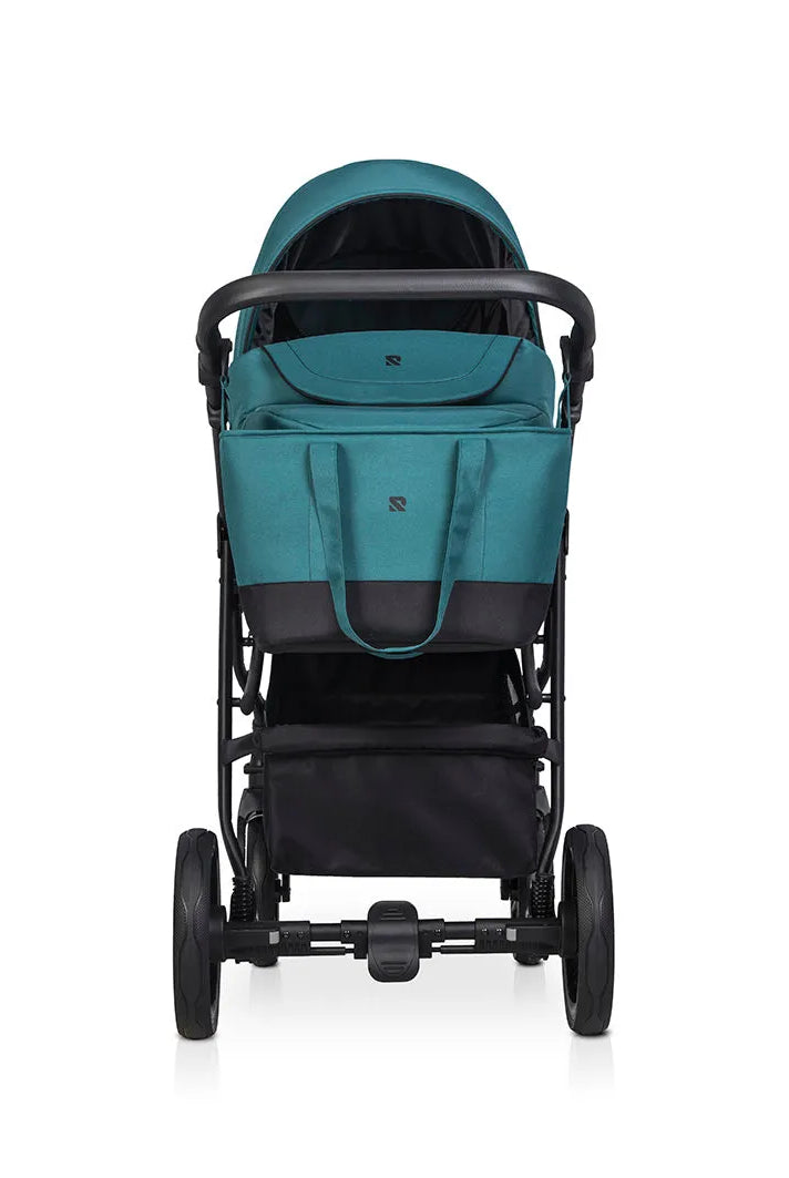 Cochecito 3 en 1 RIKO BASIC color Verde Bolsa Shopping