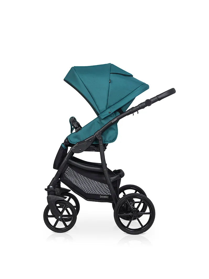 Cochecito 3 en 1 RIKO BASIC color Verde Plegado