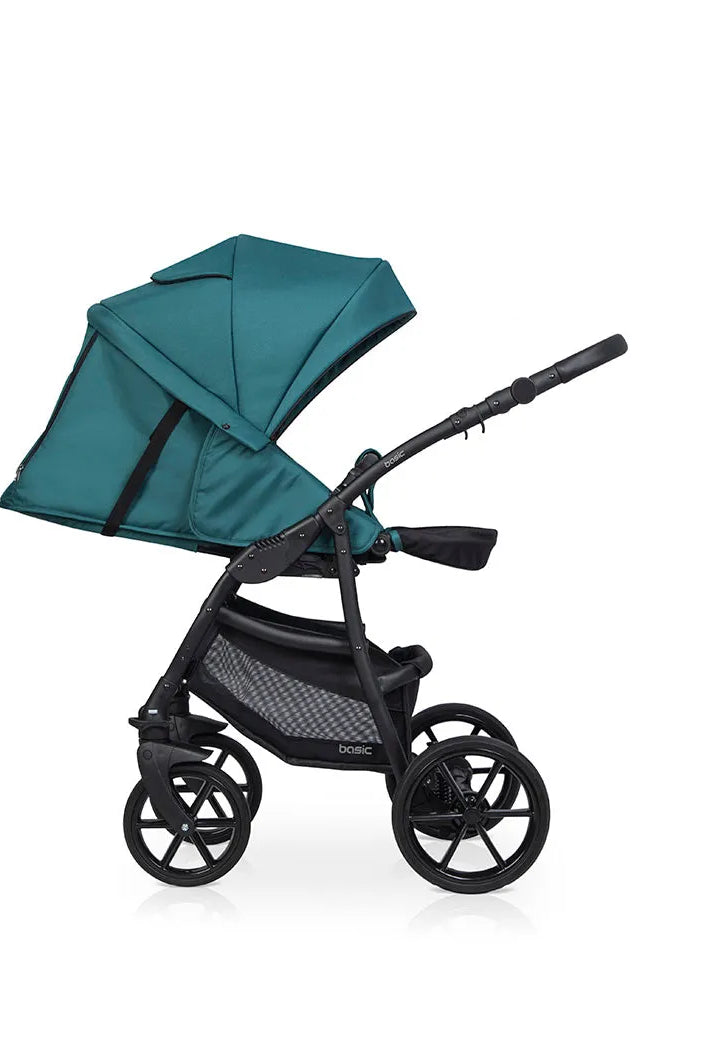Cochecito 3 en 1 RIKO BASIC color Verde Ruedas