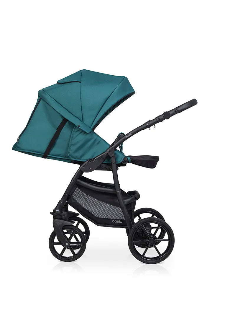Cochecito 3 en 1 RIKO BASIC color Verde Ruedas