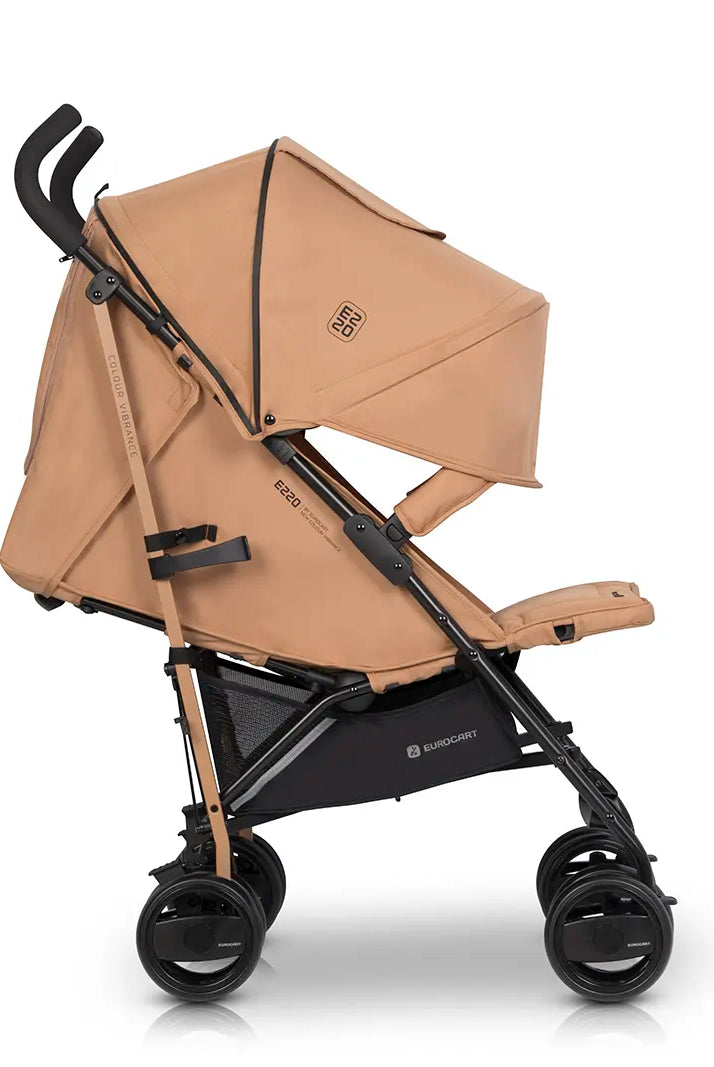 Carrito de bebé EZZO Euro Cart Camel cesta portaobjetos amplia