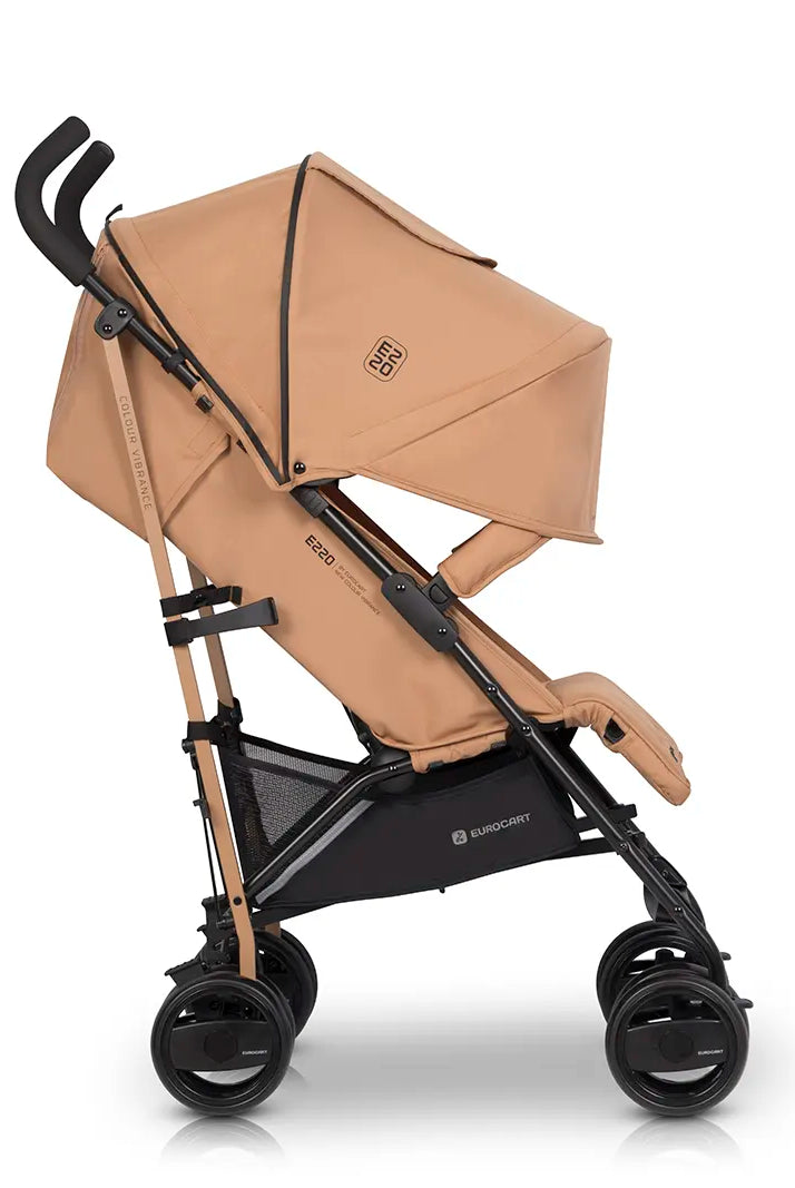Silla de paseo EZZO Euro Cart Camel respaldo reclinado totalmente