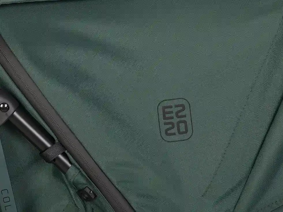 Detalle tapicería verde silla de paseo EZZO Euro Cart Jungle