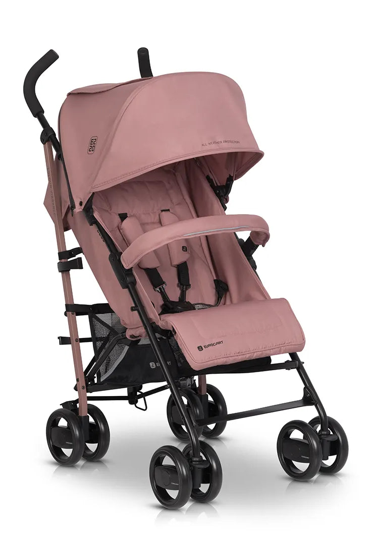 Silla de paseo EZZO Euro Cart Rose vista frontal carrito rosa