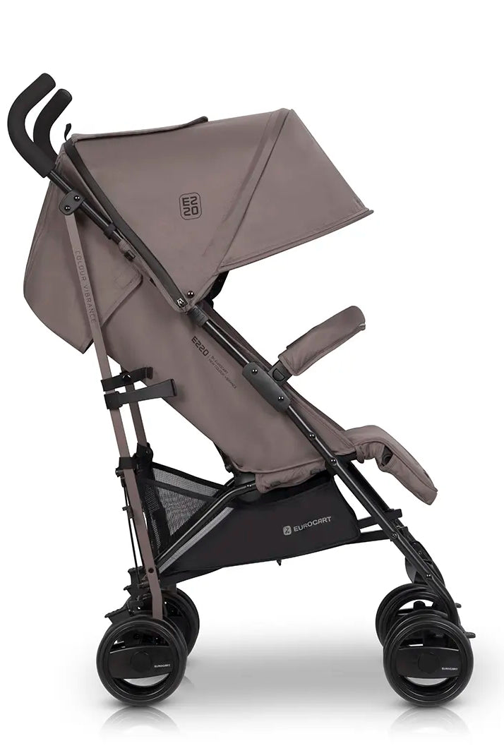 Carrito de paseo EZZO Euro Cart Taupe capota abierta