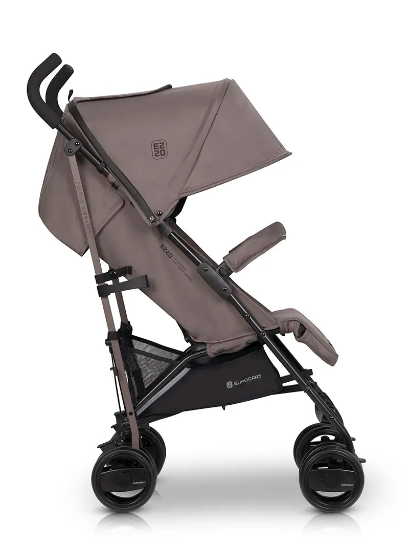 Carrito de paseo EZZO Euro Cart Taupe capota abierta