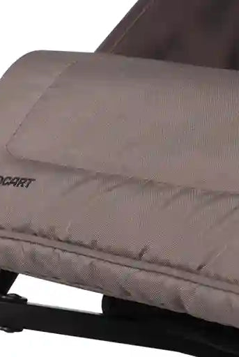 Vista lateral silla de paseo EZZO Euro Cart Taupe plegada