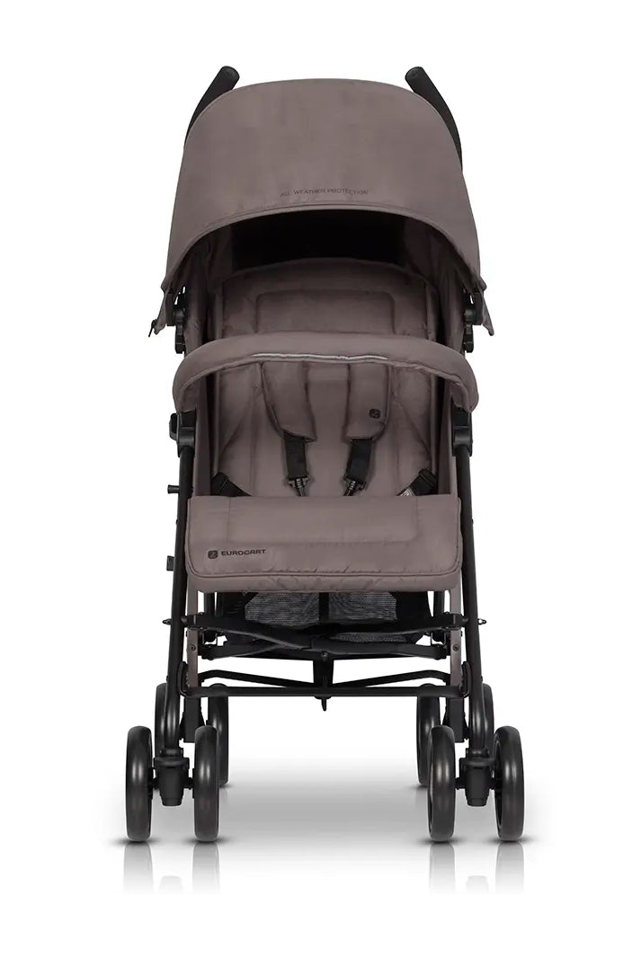 Silla de paseo ligera EZZO Euro Cart Taupe vista trasera