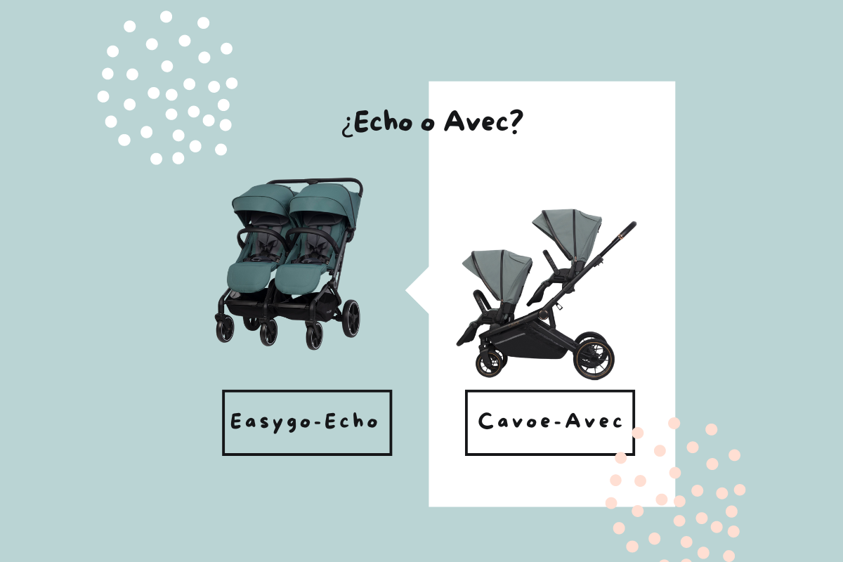 Comparación de Cochecitos Gemelares: EasyGo Echo vs CAVOE Avec