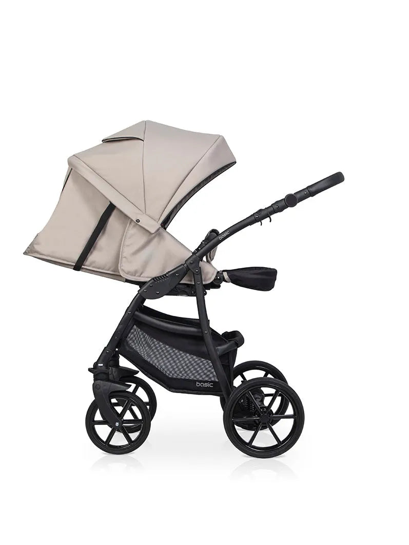 Cochecito 3 en 1 RIKO BASIC color Cappuccino silla de coche