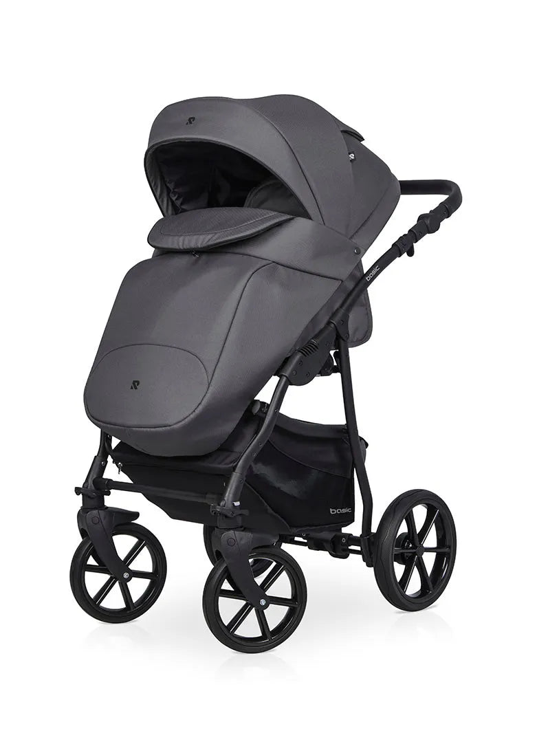 Cochecito 3 en 1 RIKO BASIC color Negro proteccion