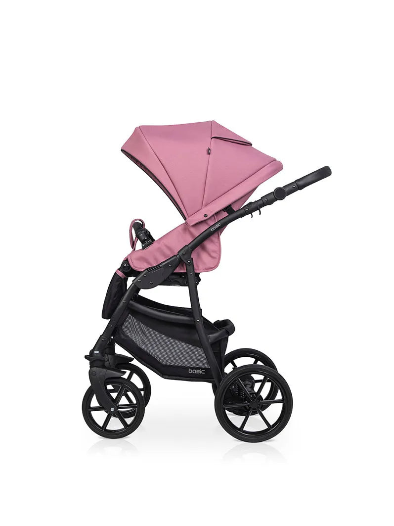 Cochecito 3 en 1 RIKO BASIC color rosado silla de coche