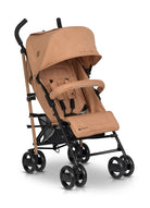 Silla de paseo EZZO Euro Cart Camel vista frontal carrito de bebé compacto