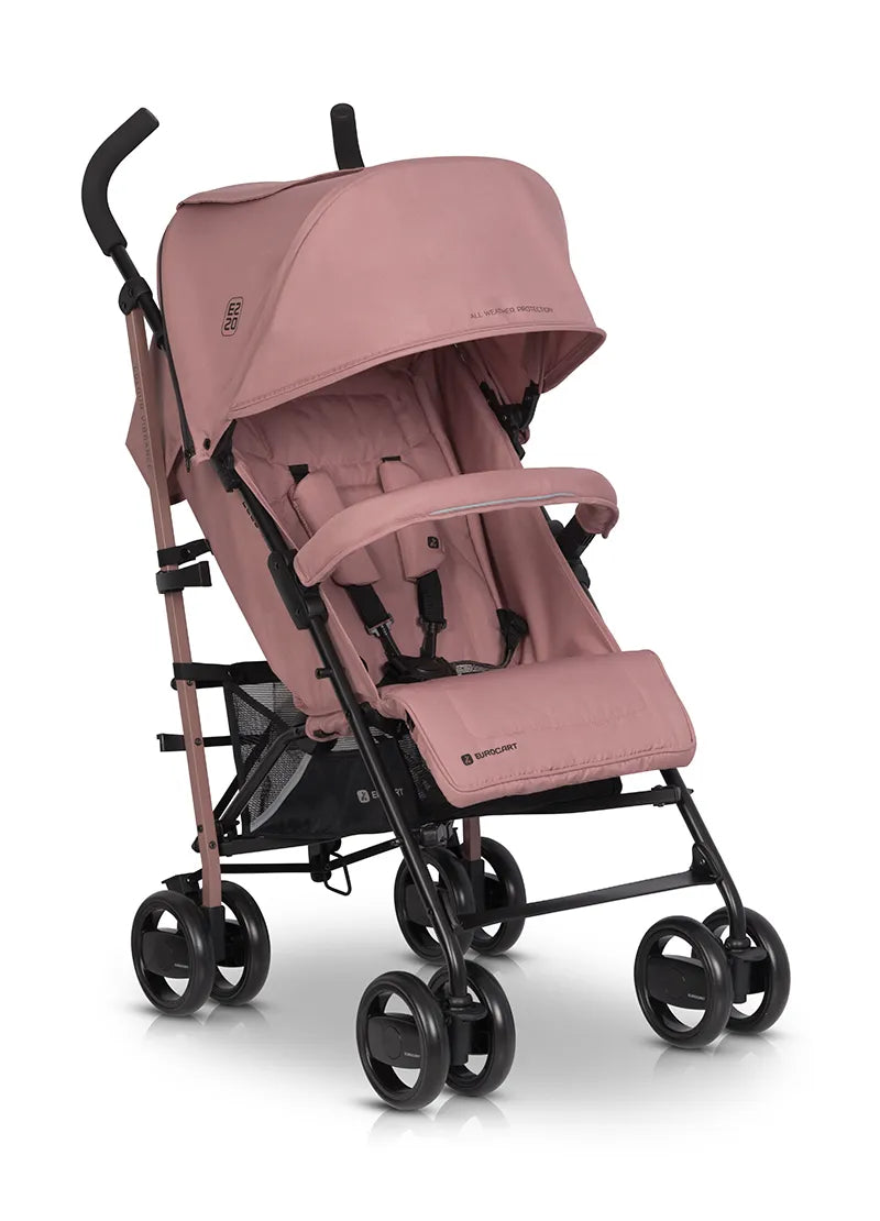 Silla de paseo EZZO Euro Cart Rose vista frontal carrito rosa