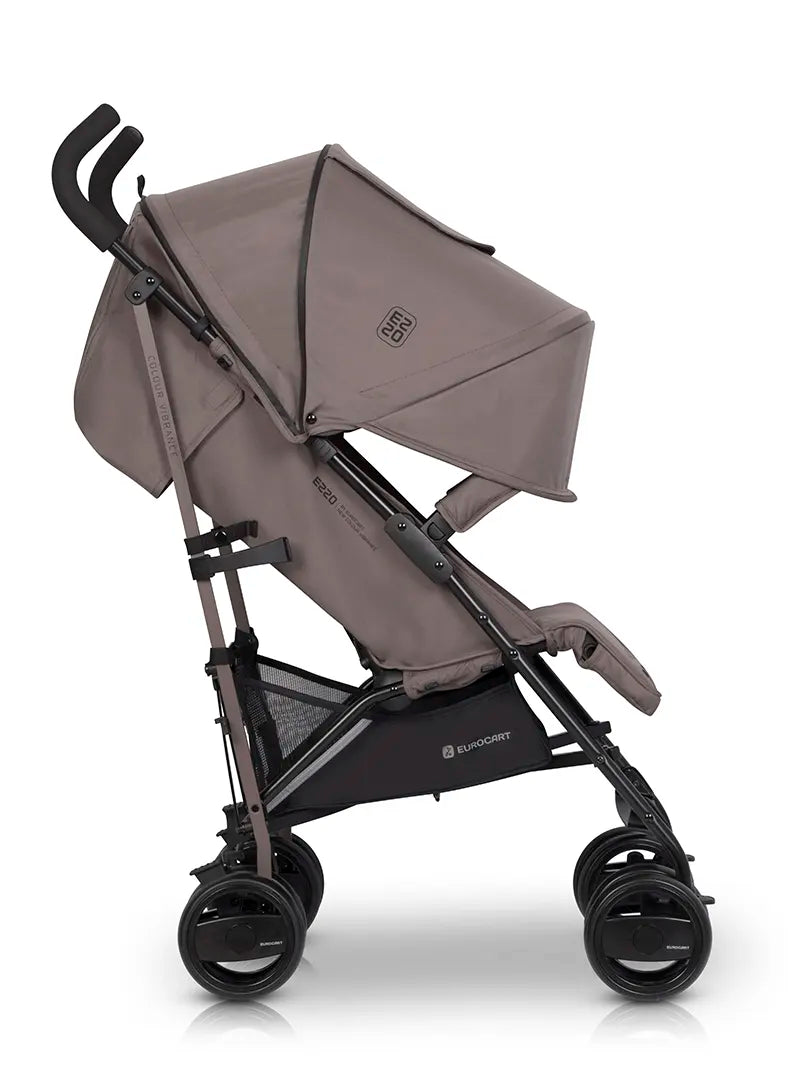 Silla de paseo EZZO Euro Cart Taupe respaldo reclinado