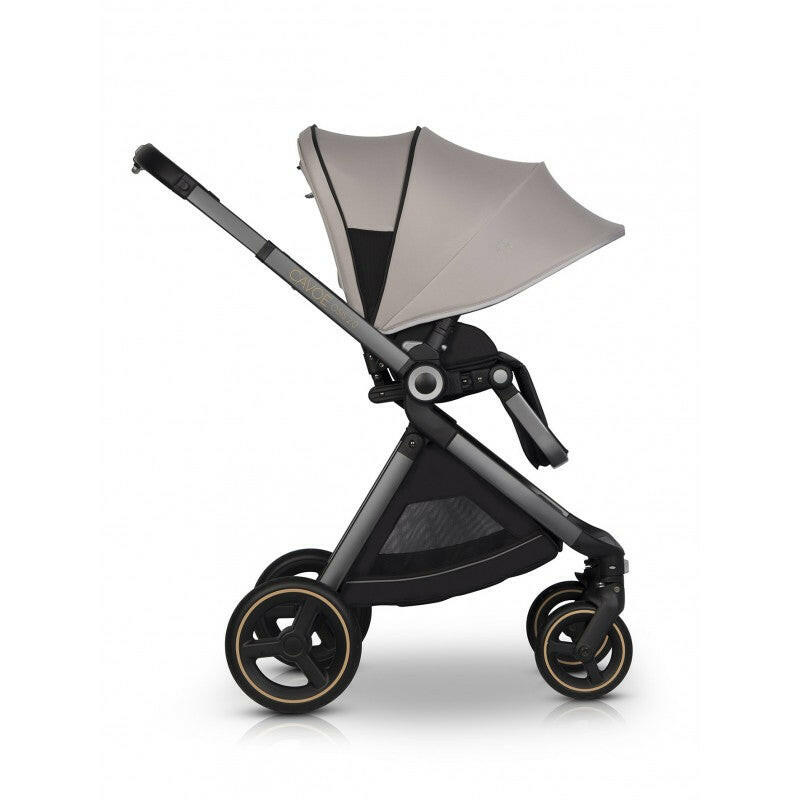 Silla de paseo Osis 2.0 color beige con capota extendida